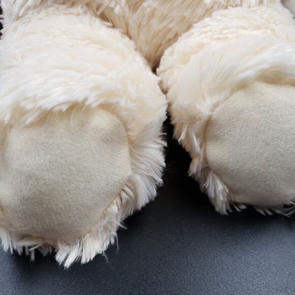 Musical Hallmark Christmas Plush Decor Teddy Bear Plays Jingle Bells Red Cream - Picture 13 of 16